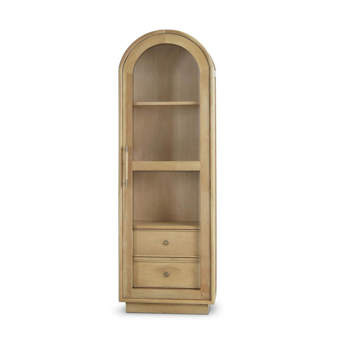Bramble - Vannes Single Door Display Cabinet in Fruitwood - 28686FRW-----