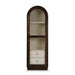 Bramble - Vannes Single Door Display Cabinet in Walnut w/ Putty Interior - 28686WLT-PUT--NDT - GreatFurnitureDeal