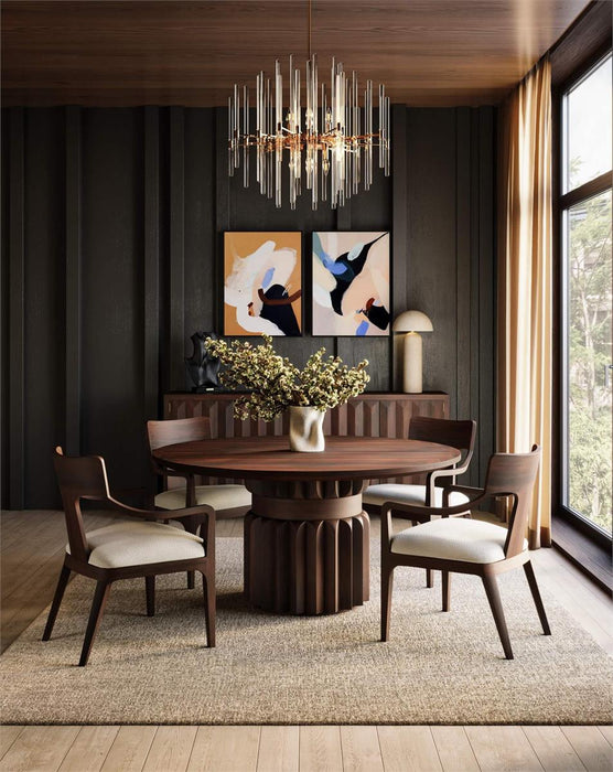 Bramble - Colorado Round Dining Table 60'' in Walnut - 28688WLT-----
