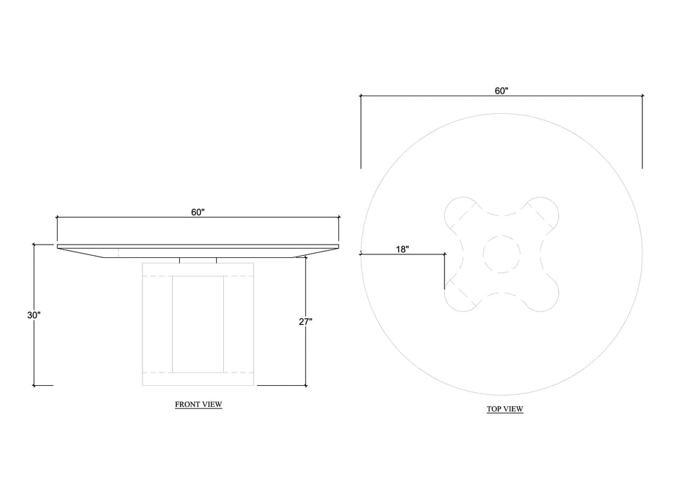 Bramble - Victoria Round Dining Table - BR-28690 - GreatFurnitureDeal