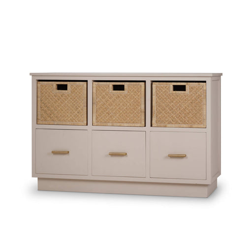 Bramble - Dakota Storage Unit w/ 3 Drawers & Rattan Baskets - 28695 - GreatFurnitureDeal