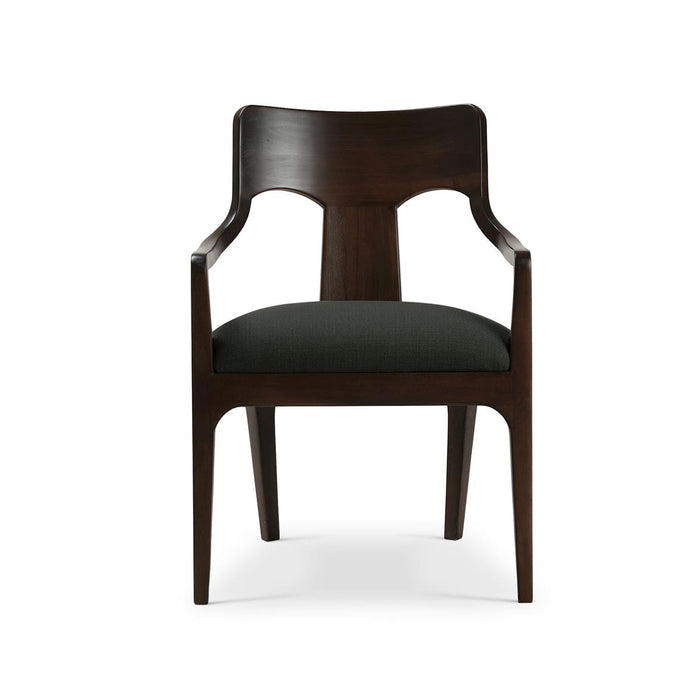 Bramble - Colorado Dining Chair in Walnut w/ Smoke Performance Fabric - 28699WLTSF214---- Set of 2