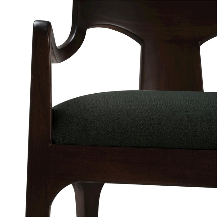 Bramble - Colorado Dining Chair in Walnut w/ Smoke Performance Fabric - 28699WLTSF214---- Set of 2