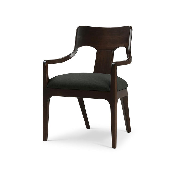 Bramble - Colorado Dining Chair in Walnut w/ Smoke Performance Fabric - 28699WLTSF214---- Set of 2