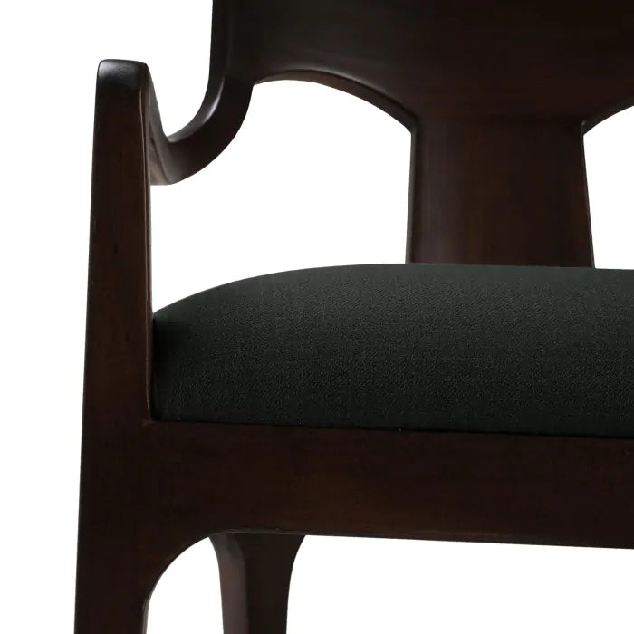 Bramble - Colorado Dining Chair in Walnut w/ Smoke Performance Fabric - 28699WLTSF214---- - GreatFurnitureDeal