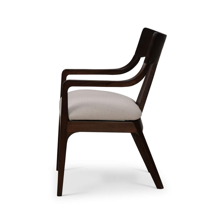 Bramble - Colorado Dining Chair in Walnut w/ Dinara Natural Fabric - 28699WLTSF227---- - GreatFurnitureDeal