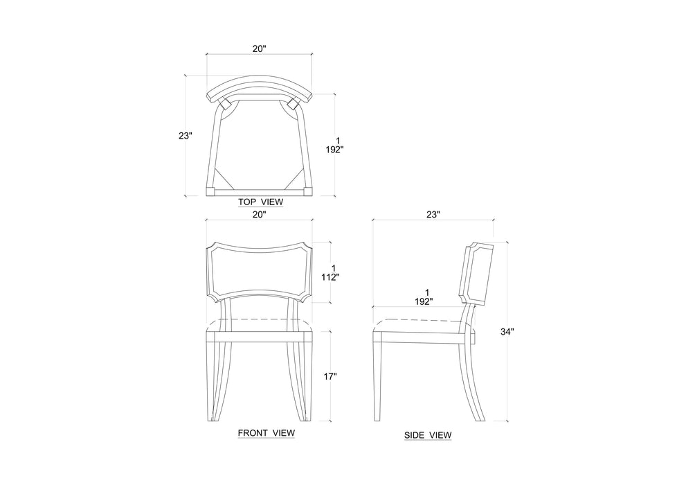 Bramble - Linea Dining Chair - Set of 2- BR-28700 - GreatFurnitureDeal