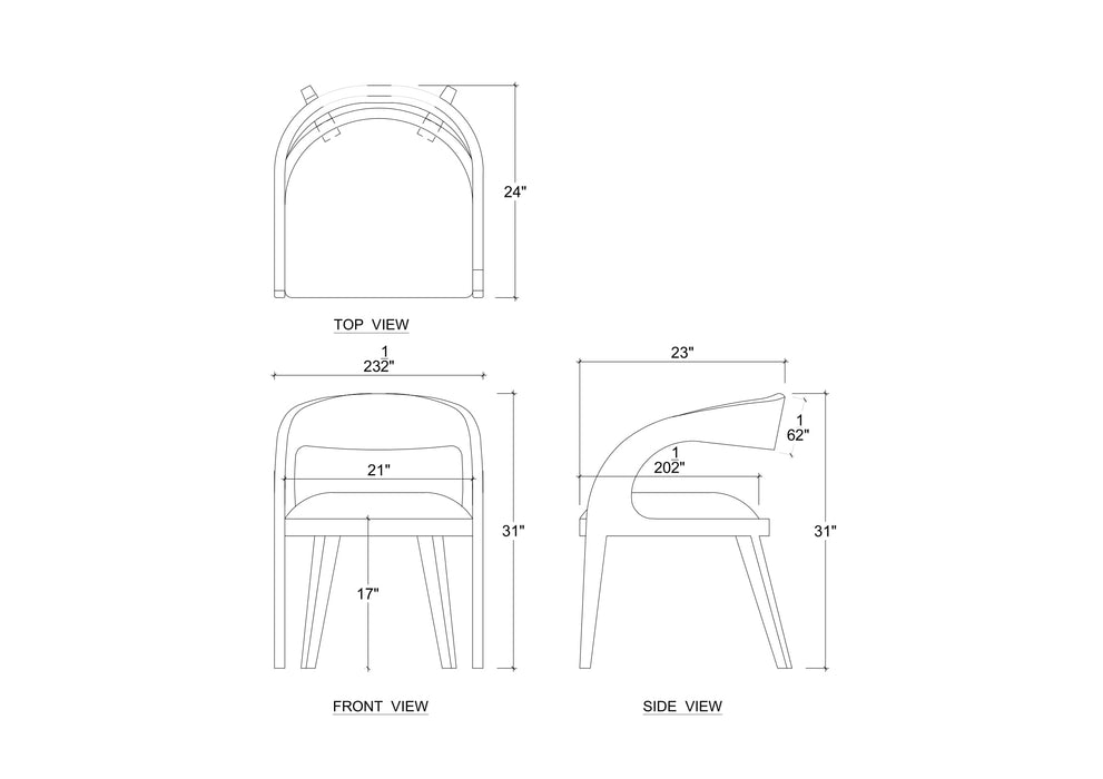 Bramble - Verona Dining Chair -Set of 2- BR-28702 - GreatFurnitureDeal