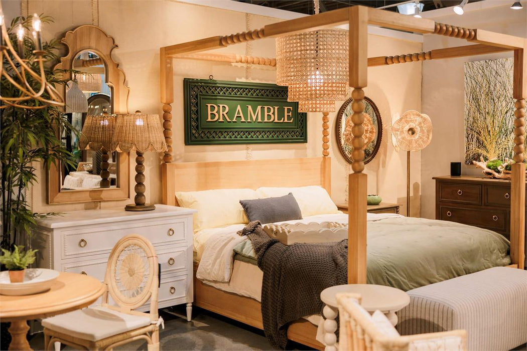 Bramble - Cholet Poster King Bed in Fruitwood - 28703FRW-----