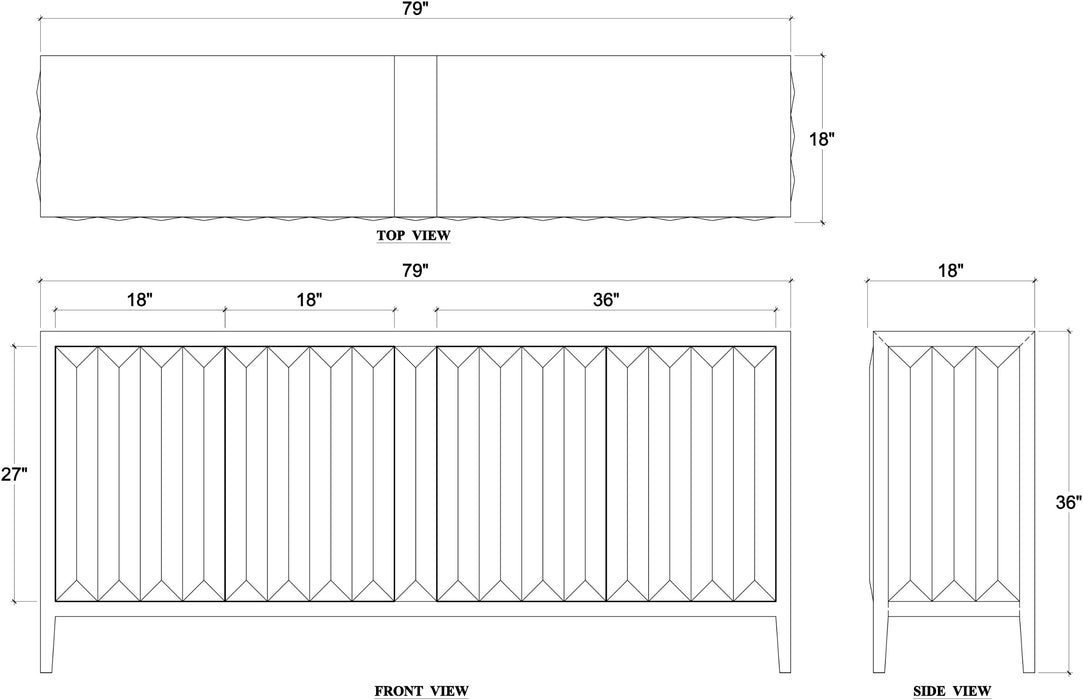 Bramble - Colorado Sideboard - BR-28704 - GreatFurnitureDeal