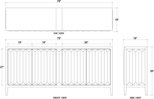 Bramble - Colorado Sideboard - BR-28704 - GreatFurnitureDeal