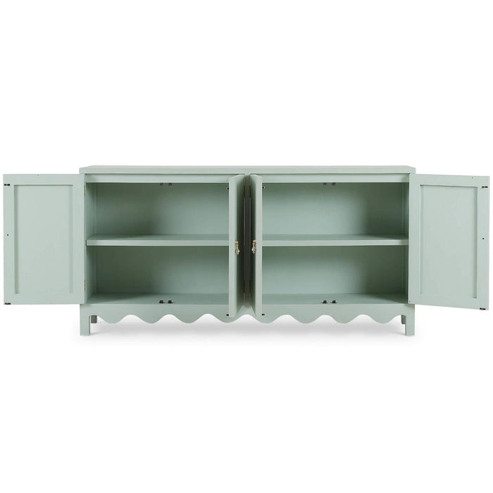 Bramble - Chloe 4 Door Sideboard in Vintage Fennel Green - 28705VFG----LDT