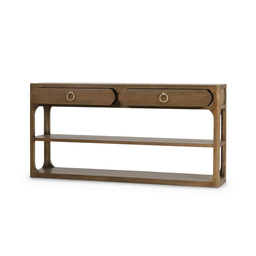 Bramble - Corte Open Console Table w/ 2 Drawers in Straw Wash - 28708STW----- - GreatFurnitureDeal