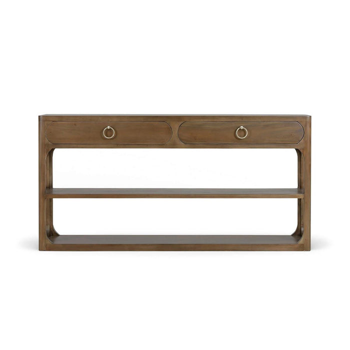 Bramble - Corte Open Console Table w/ 2 Drawers in Straw Wash - 28708STW-----