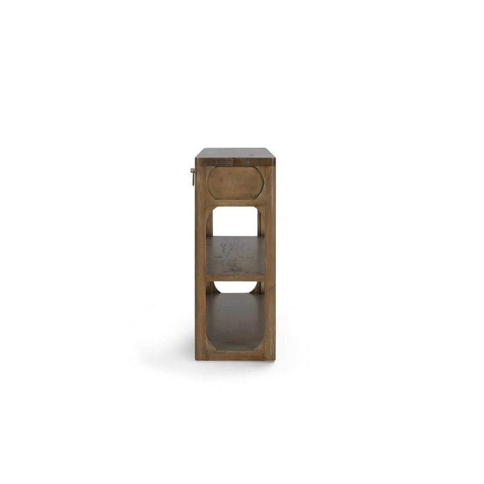 Bramble - Corte Open Console Table w/ 2 Drawers in Straw Wash - 28708STW-----