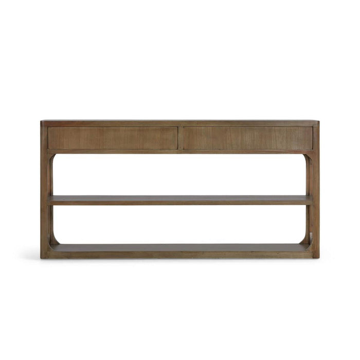 Bramble - Corte Open Console Table w/ 2 Drawers in Straw Wash - 28708STW-----