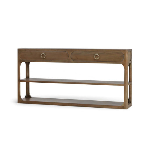 Bramble - Corte Open Console Table w/ 2 Drawers in Straw Wash - 28708STW----- - GreatFurnitureDeal