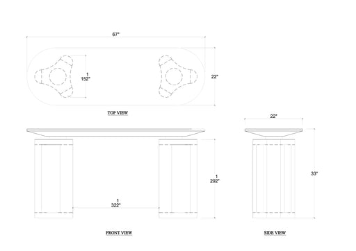 Bramble - Victoria Console Table - BR-28714 - GreatFurnitureDeal