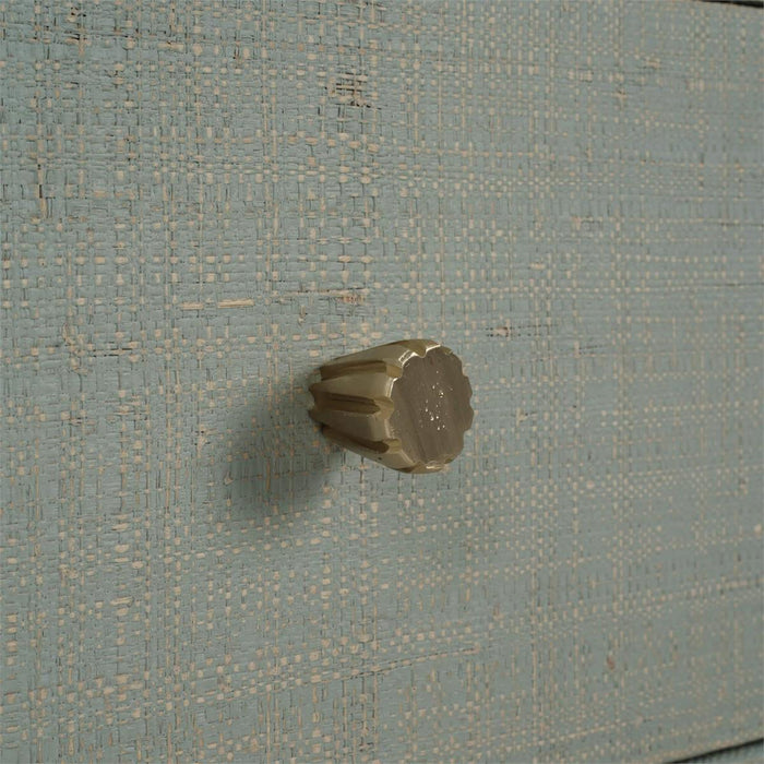 Bramble - Kagu Tall Cabinet Wrapped in Raffia Pale Blue w/ True White Interior - 28719RFPB-TRW---