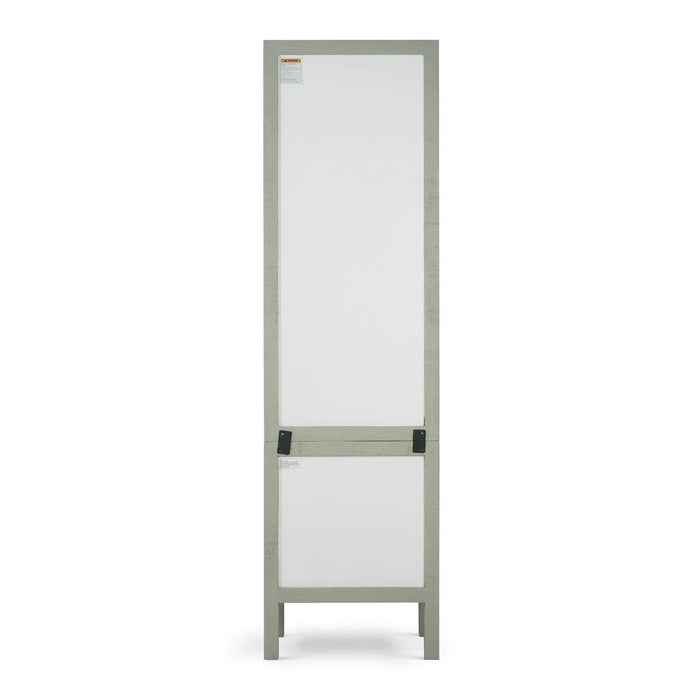 Bramble - Kagu Tall Cabinet Wrapped in Raffia Pale Blue w/ True White Interior - 28719RFPB-TRW---