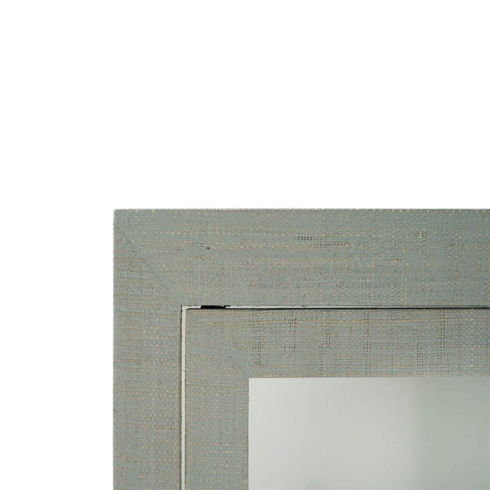Bramble - Kagu Tall Cabinet Wrapped in Raffia Pale Blue w/ True White Interior - 28719RFPB-TRW---