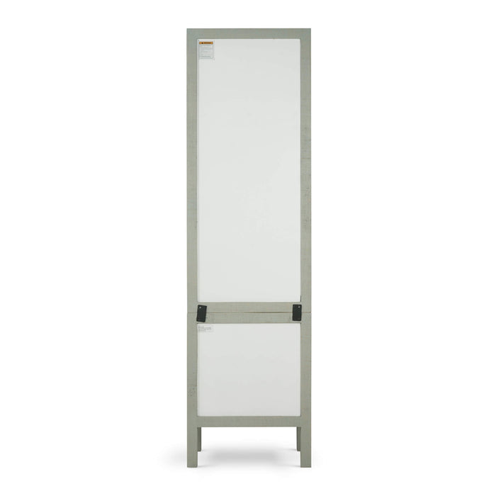 Bramble - Kagu Tall Cabinet Wrapped in Raffia Pale Blue w/ True White Interior - 28719RFPB-TRW--- - GreatFurnitureDeal