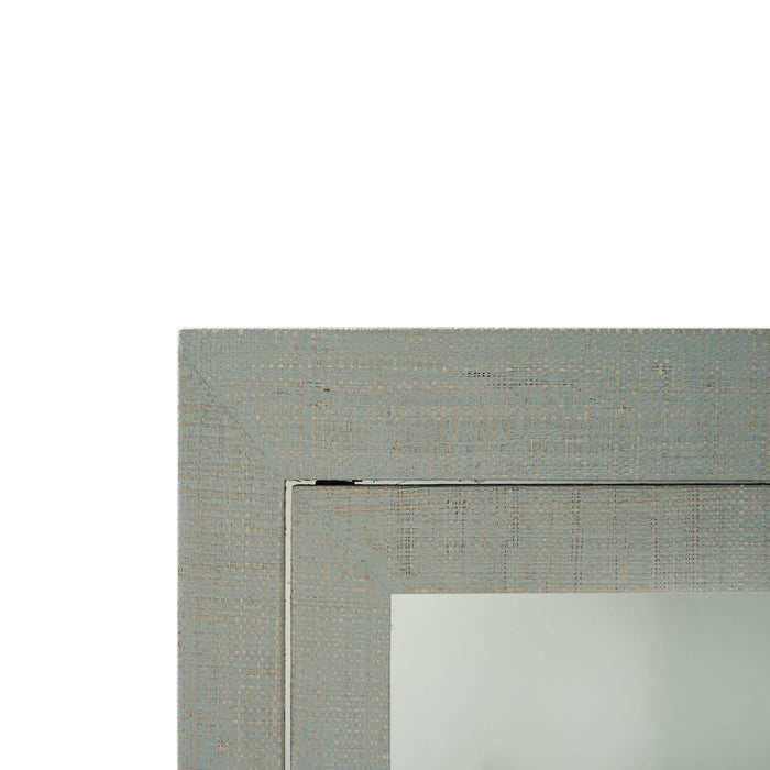 Bramble - Kagu Tall Cabinet Wrapped in Raffia Pale Blue w/ True White Interior - 28719RFPB-TRW--- - GreatFurnitureDeal