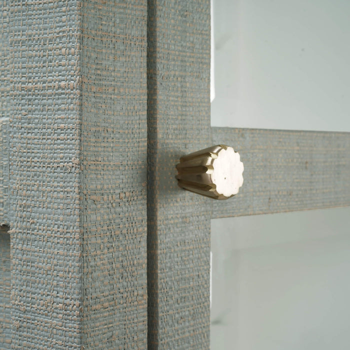 Bramble - Kagu Tall Cabinet Wrapped in Raffia Pale Blue w/ True White Interior - 28719RFPB-TRW--- - GreatFurnitureDeal