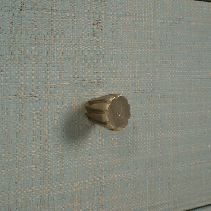 Bramble - Kagu Tall Cabinet Wrapped in Raffia Pale Blue w/ True White Interior - 28719RFPB-TRW--- - GreatFurnitureDeal