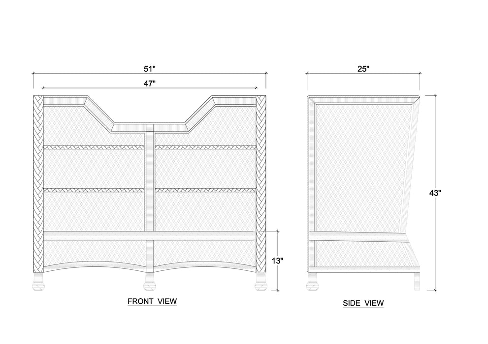 Bramble - Rabana High Back Rattan Loveseat - BR-28727 - GreatFurnitureDeal