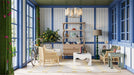 Bramble - Rabana Rattan Chair in Natural Rattan w/ Whisper Word Fabric Cushion - 28728RNATSF225---- - GreatFurnitureDeal