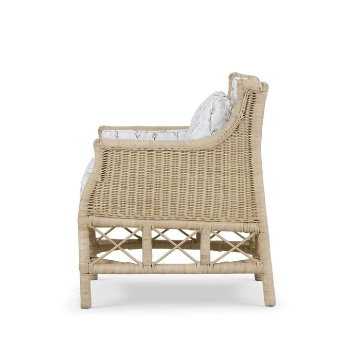 Bramble - Rabana Rattan Chair in Natural Rattan w/ Whisper Word Fabric Cushion - 28728RNATSF225---- - GreatFurnitureDeal