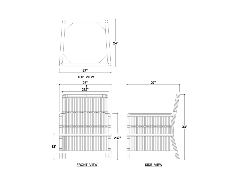 Bramble - Oceana Rattan Chair - BR-28729 - GreatFurnitureDeal