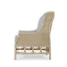 Bramble - Hampton Rattan Wing Chair in Natural Rattan w/ Spivey Rost Fabric - 28730RNATSF224---- - GreatFurnitureDeal