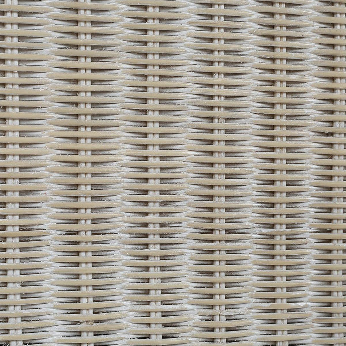 Bramble - Hampton Rattan Wing Chair in White Wash Rattan w/ Oatmeal Boucle Chenille Performance Fabric Cushion - 28730RWWSSF265----
