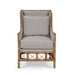 Bramble - Hampton Rattan Wing Chair in Natural Rattan w/ Spivey Rost Fabric - 28730RNATSF224---- - GreatFurnitureDeal