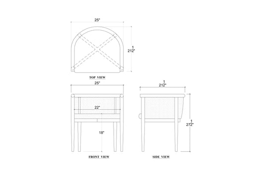 Bramble - Regent Round Dining Chair -Set of 2- BR-28734 - GreatFurnitureDeal