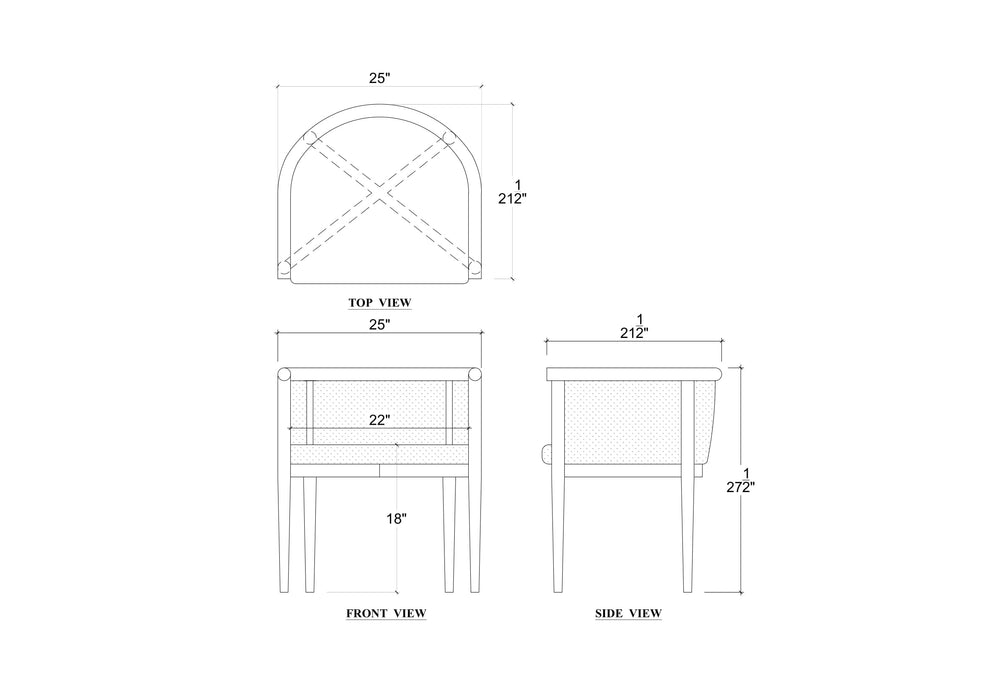 Bramble - Regent Round Dining Chair -Set of 2- BR-28734 - GreatFurnitureDeal