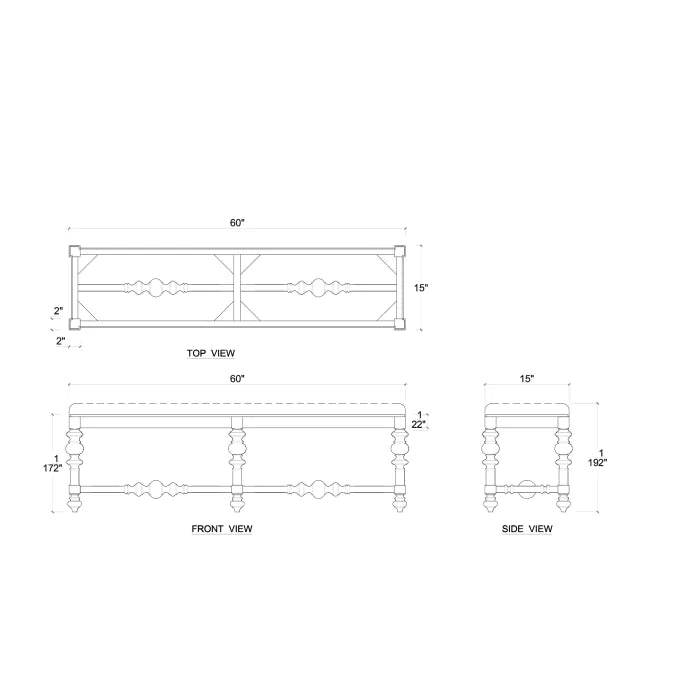 Bramble - Savannah Large Bench - BR-28748 - GreatFurnitureDeal