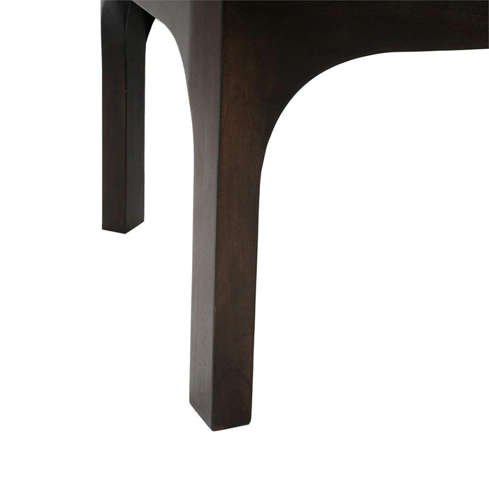 Bramble - Vannes Bench w/ Legs in Walnut & w/ Thames Moss Green Performance Fabric - 28753WLTSF244----