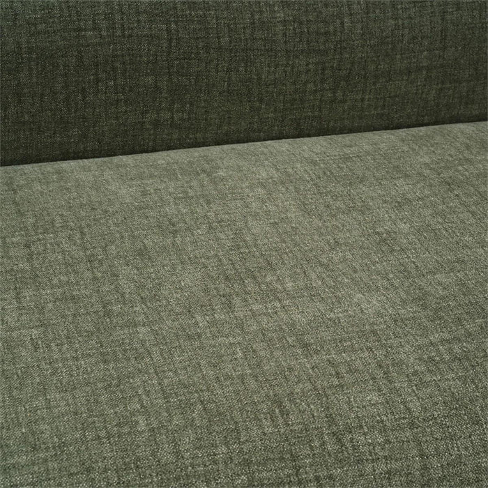 Bramble - Vannes Bench w/ Legs in Walnut & w/ Thames Moss Green Performance Fabric - 28753WLTSF244----