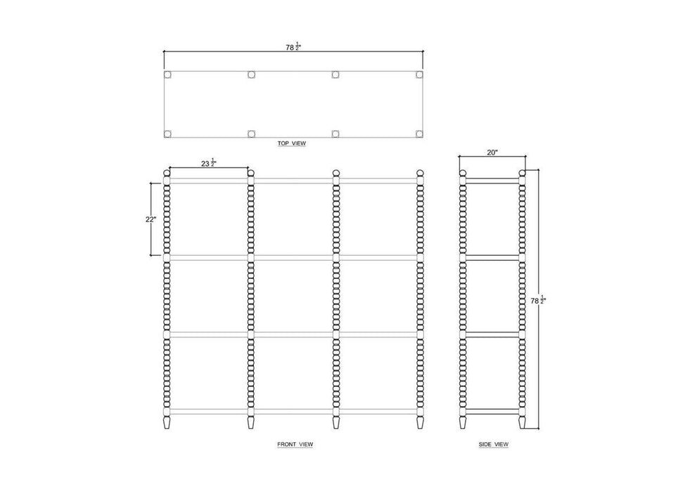 Bramble - Cholet Open Bookcase KD - BR-28776