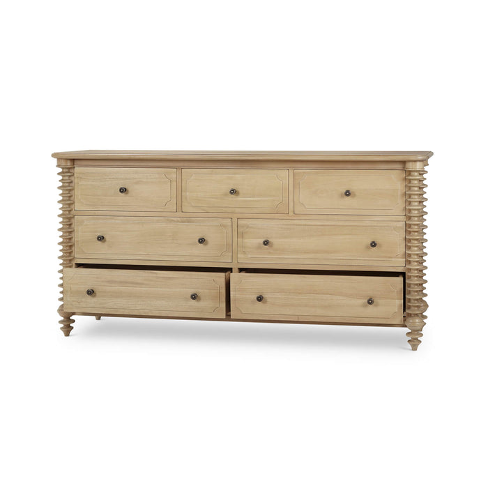 Bramble - Milano 7 Drawer Dresser in Fruitwood - 28784FRW----- - GreatFurnitureDeal
