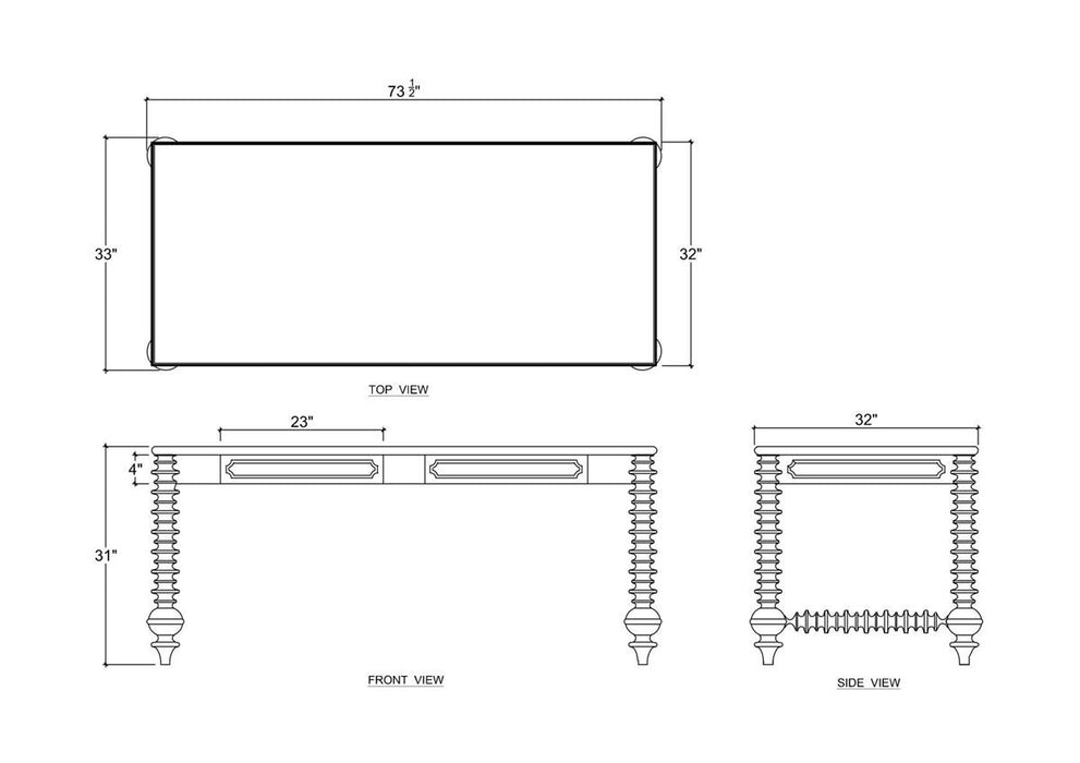 Bramble - Milano Desk 72'' - BR-28793