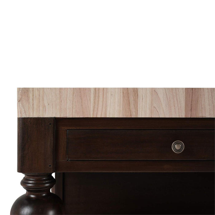 Bramble - Soluna Kitchen Island w/ Butcher Block - BR-28808