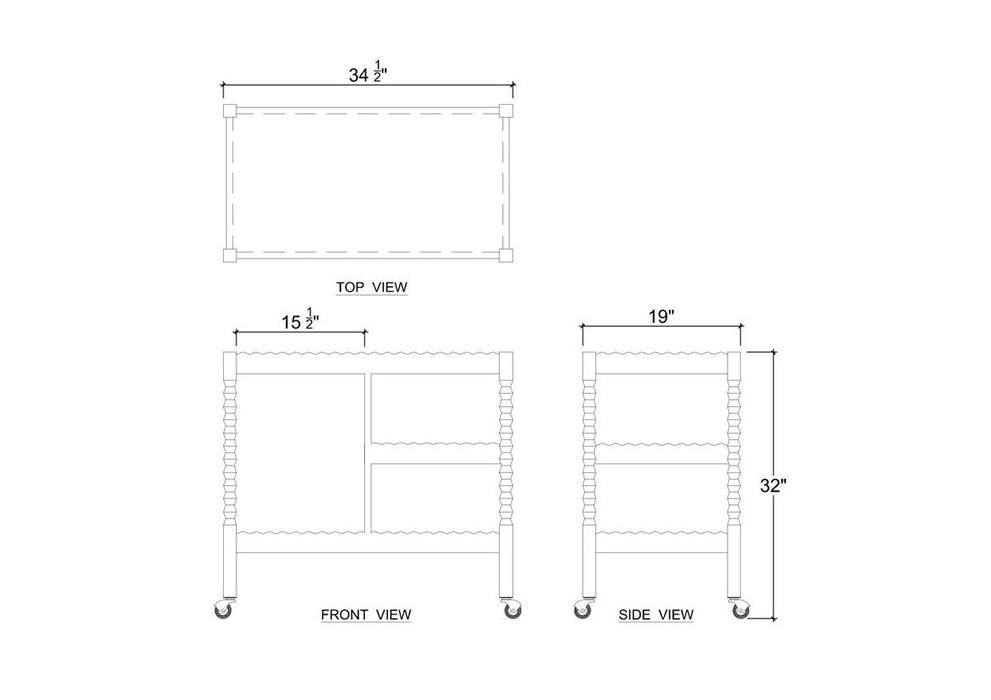 Bramble - Ligna Bar Cart - BR-28809