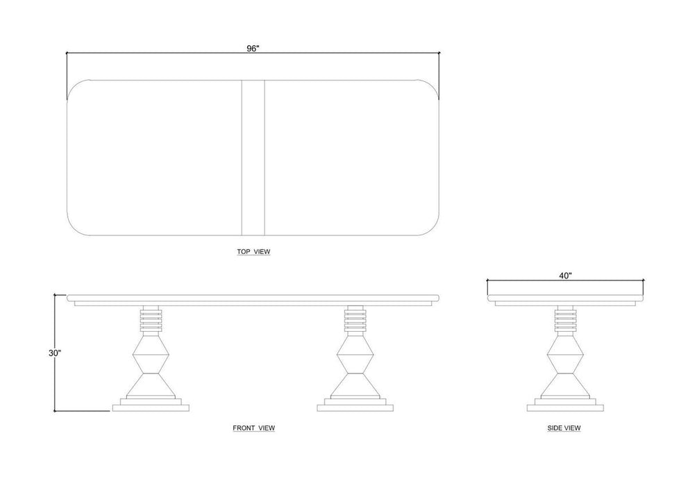 Bramble - Sydney Rectangular Dining Table 96" - BR-28814
