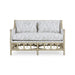 Bramble - Rabana Rattan Loveseat in Natural Rattan w/ Whisper Word Fabric Cushion - 28826RNATSF225---- - GreatFurnitureDeal
