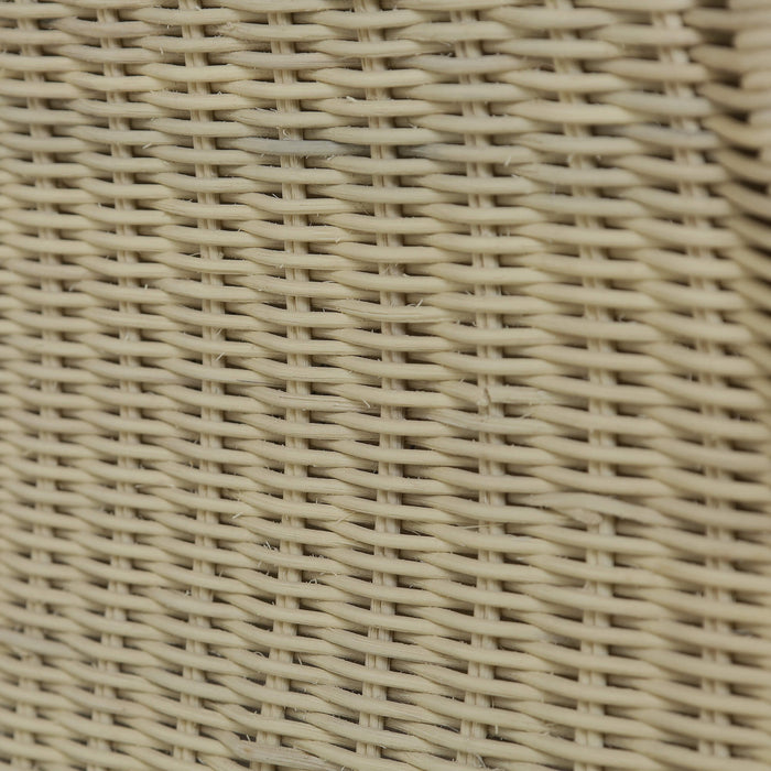 Bramble - Rabana Rattan Loveseat in Natural Rattan w/ Whisper Word Fabric Cushion - 28826RNATSF225---- - GreatFurnitureDeal