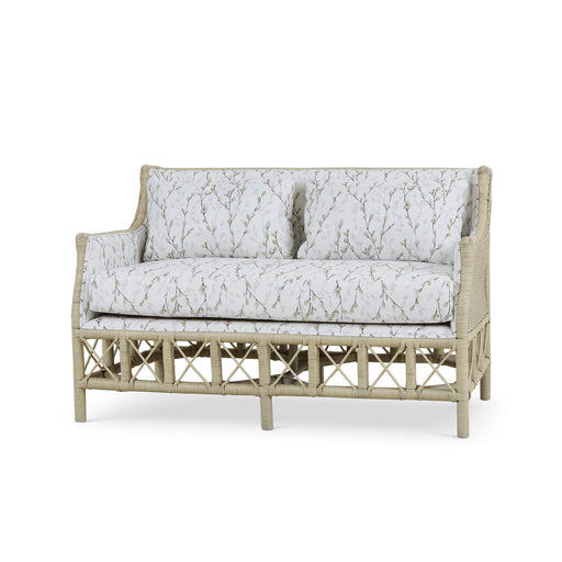 Bramble - Rabana Rattan Loveseat in Natural Rattan w/ Whisper Word Fabric Cushion - 28826RNATSF225---- - GreatFurnitureDeal